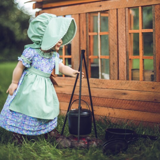 The Queen's Treasures 18 Inch Doll 3 Piece Purple and Green Prairie Dress, Color: Purple, Count: 48 | Michaels The Queen's Treasures 18 Inch Doll 3 Piece Purple and Green Prairie Dress, Color: Purple, Count: 48 | Michaels